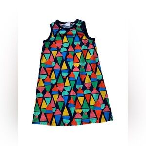 Hanna Andersson Size 120, 6-7, Colorful Snow Cone Tank Dress